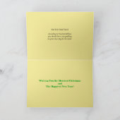 ヴィンテージのスウェーデンのクリスマスの神7月Tomteか格言 シーズンカード (内部)