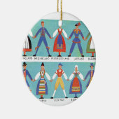 ヴィンテージのスウェーデンの地方コスチューム セラミックオーナメント (右)