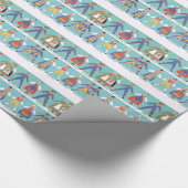 ヴィンテージのスウェーデンの地方コスチューム ラッピングペーパー (角)