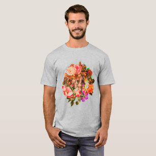 ヴィンテージのスカルのヒッピーのスタイルの絞り染め Tシャツ