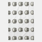 ヴィンテージのスカルの台所タオル キッチンタオル (縦)