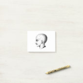 ヴィンテージのスカルの解剖学の図表のポスト・イット ポストイット (デスク上)