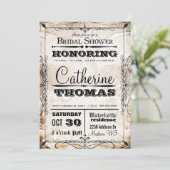 ヴィンテージのスカル及び華麗さの結婚式招待状 招待状 (スタンド正面)