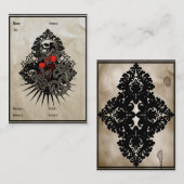 ヴィンテージのスカル-名刺 名刺 (正面/裏面)