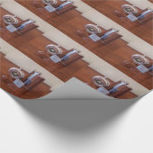 ヴィンテージのスキットルおよびライター ラッピングペーパー (角)