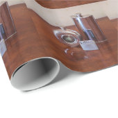 ヴィンテージのスキットルおよびライター ラッピングペーパー (ロールコーナー)