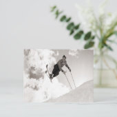 ヴィンテージのスキーイメージ、スキーのトリック ポストカード (スタンド正面)