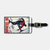 ヴィンテージのスキーコロラド州 ラゲッジタグ (正面横)