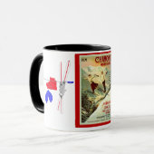 ヴィンテージのスキーポスター、シャモニー、モンブラン マグカップ (正面左)