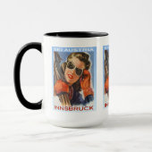 ヴィンテージのスキーポスター、スキーオーストリア、インスブルック マグカップ (左)