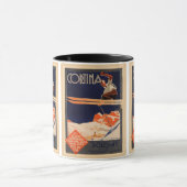 ヴィンテージのスキーポスター、スキーコルティナ、イタリア マグカップ (中央)