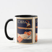 ヴィンテージのスキーポスター、スキーコルティナ、イタリア マグカップ (左)