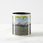 ヴィンテージのスキーポスター、スキーVillars マグカップ (中央)