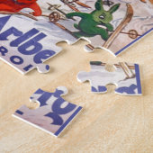 ヴィンテージのスキーポスター、Arlberg、Stアントン ジグソーパズル (側面)