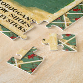 ヴィンテージのスキーポスター、Northlandのスキー ジグソーパズル (側面)