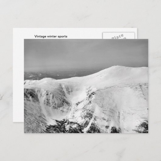 ヴィンテージのスキー画像,コースの特定 ポストカード (正面/裏面)