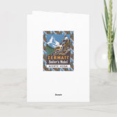 ヴィンテージのスキー、スイス連邦共和国、ZermattのSeilorのホテル カード (裏面)