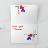 ヴィンテージのスキー、スノーボード、異なる観点 シーズンカード (内部)