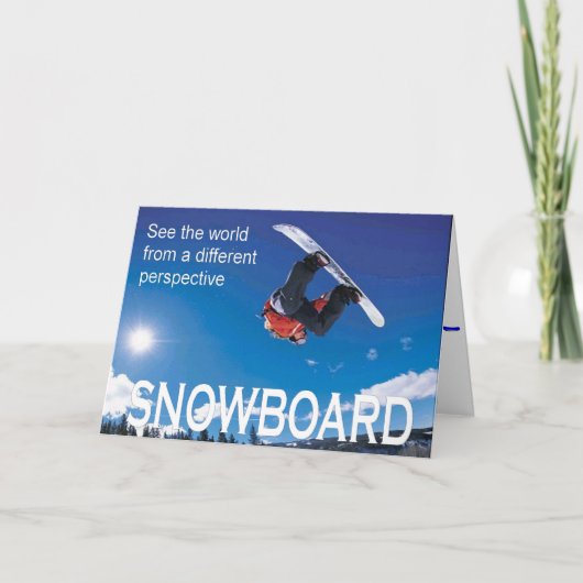 ヴィンテージのスキー、スノーボード、異なる観点 シーズンカード (正面)