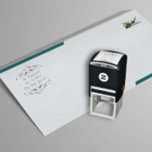 ヴィンテージのスクロールおよびファンシーフォント差出人住所