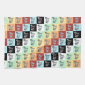 ヴィンテージのスクーターの台所タオル キッチンタオル (横)