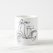 ヴィンテージのスクーター コーヒーマグカップ (中央)