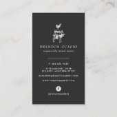 ヴィンテージのスケッチ|の鶏ブタ及び牛名刺 名刺 (裏面)