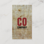 ヴィンテージのスタイリッシュなレトロの赤黒い名刺 名刺 (裏面)