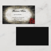 ヴィンテージのスタイルのばら色の名刺 名刺 (正面/裏面)