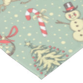 ヴィンテージのスタイルのクリスマス テーブルクロス (アングル)