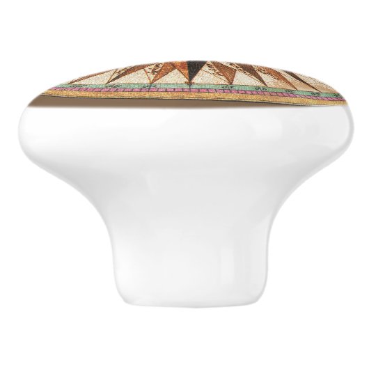 ヴィンテージのスタイルのコンパスの食器棚の引出しのノブ セラミックノブ (側面)