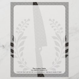 ヴィンテージのスタイルのシェフのナイフの料理の食糧ケータリング レターヘッド