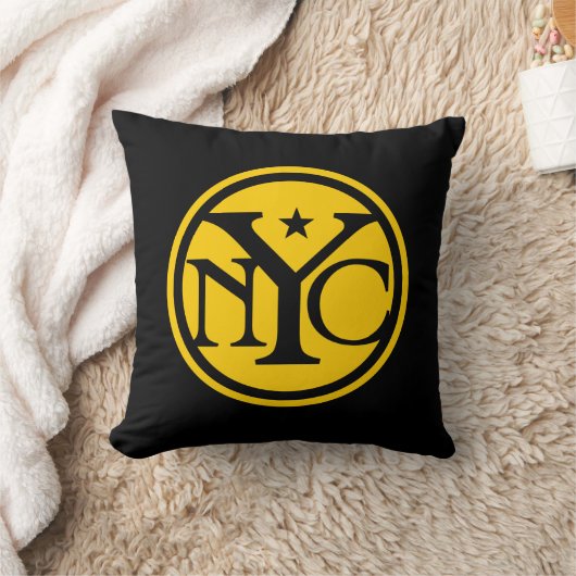 ヴィンテージのスタイルのニューヨークのロゴの枕 クッション (ブランケット)