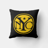 ヴィンテージのスタイルのニューヨークのロゴの枕 クッション (裏面)