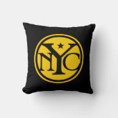 ヴィンテージのスタイルのニューヨークのロゴの枕 クッション (正面)