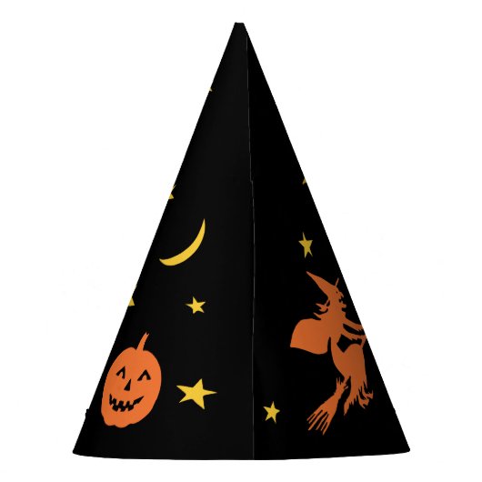 ヴィンテージのスタイルのハローウィンパーティの帽子 パーティーハット (裏面)