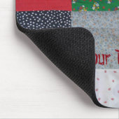 ヴィンテージのスタイルのパッチワークの生地のデザインのカラフル マウスパッド (コーナー)