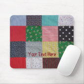 ヴィンテージのスタイルのパッチワークの生地のデザインのカラフル マウスパッド (マウス)