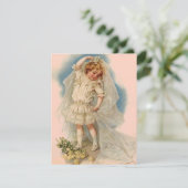 ヴィンテージのスタイルのブライダルシャワーの招待状は発表します 招待状 (スタンド正面)