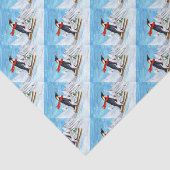 ヴィンテージのスタイルのペンギンの滑降競技 薄葉紙 (詳細)