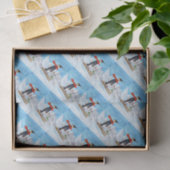 ヴィンテージのスタイルのペンギンの滑降競技 薄葉紙 (ギフト)