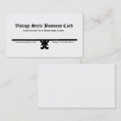 ヴィンテージのスタイルの名刺 名刺 (正面/裏面)
