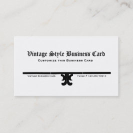 ヴィンテージのスタイルの名刺 名刺