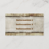 ヴィンテージのスタイルの名刺 名刺 (裏面)