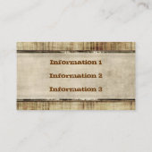 ヴィンテージのスタイルの名刺 名刺 (裏面)