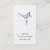 ヴィンテージのスタイルの武道の名刺-黒 名刺 (正面)