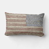 ヴィンテージのスタイルの米国旗の枕 ランバークッション (裏面)