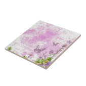 ヴィンテージのスタイルの花柄パターン タイル (側面)