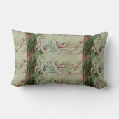 ヴィンテージのスタイルの葉のプリントの腰神経の枕13" x 21 " ランバークッション (裏面)