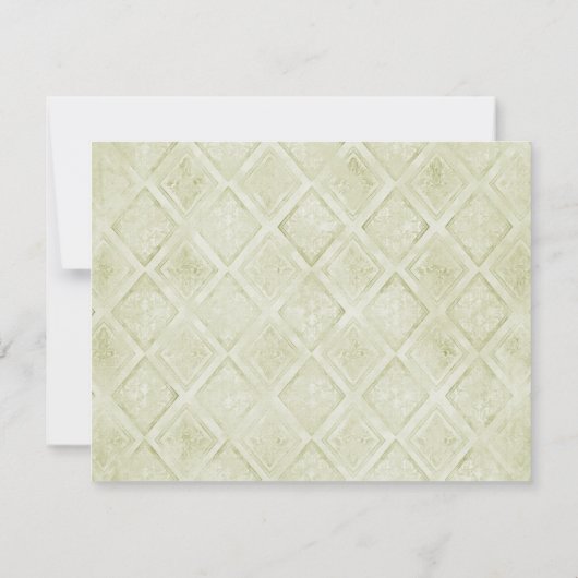 ヴィンテージのスタイルの薄紫のアジサイ- RSVPの応答カード 出欠カード (裏面)